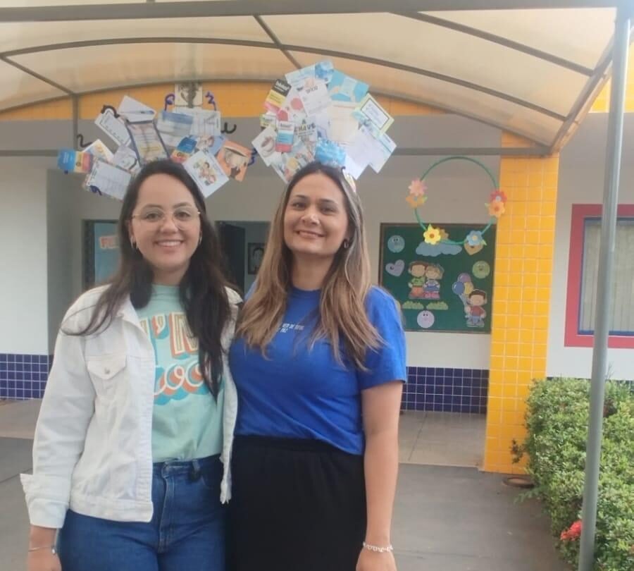 Supervisora Mariane Bazílio e diretora Simone Pereira Diretora