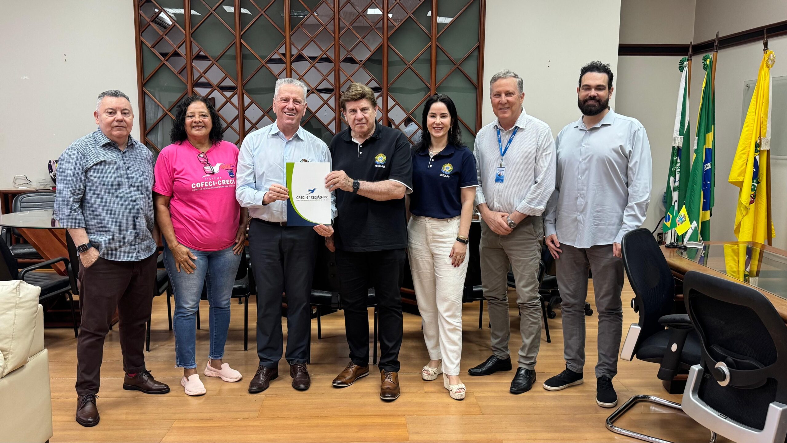 Reunião no gabinete do prefeito Mauricio Gehlen na última quarta-feira
Foto: Divulgação